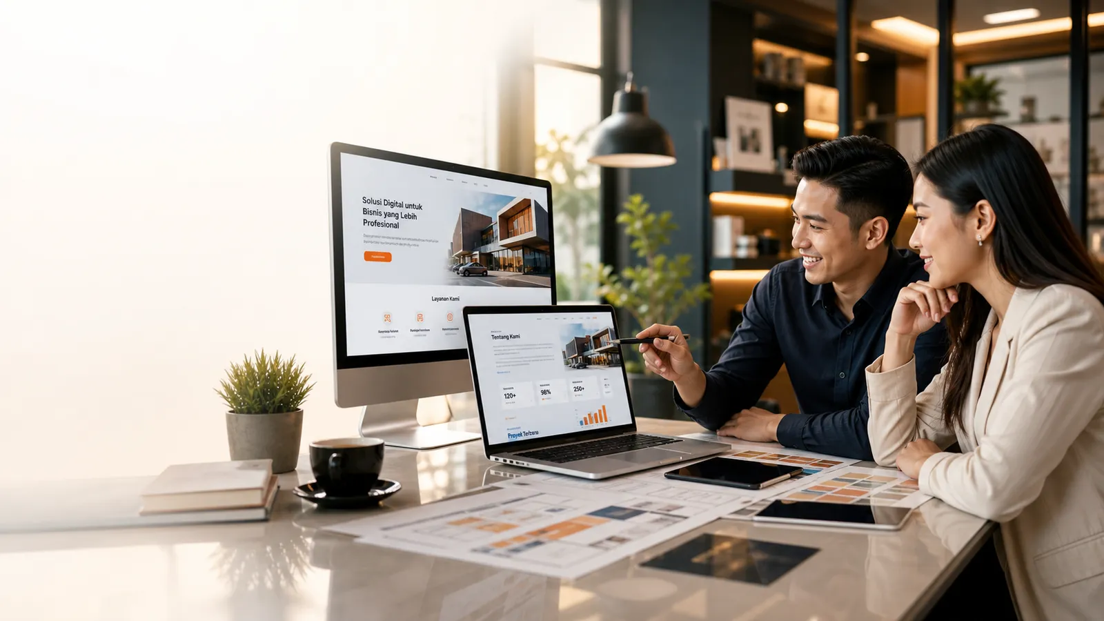 Preview layanan pembuatan website profesional